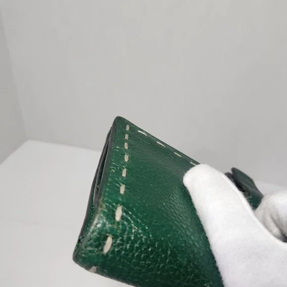 Bcbgmaxazria Large Green Leather Wallet - Picture 6 of 16